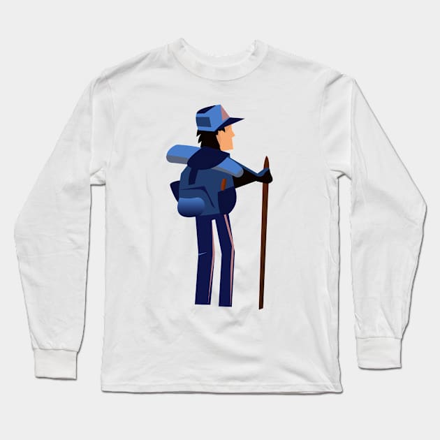 Hiker Long Sleeve T-Shirt by nickemporium1